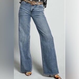 Cabi Ashbury wide leg jeans, size 12 long 6491